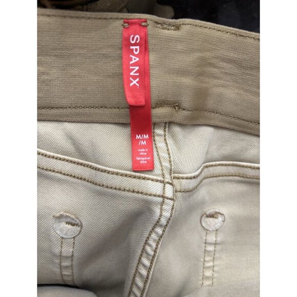 Spanx Tan Twill Shorts 4" Pull-on, Size Medium, Stretchy Tummy Control Casual - Picture 4 of 4